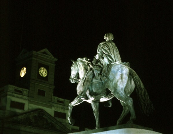 MENA JUAN PASCUAL DE 1707/1784
ESTATUA ECUESTRE DE CARLOS III - S XVIII - INSTALADA EN