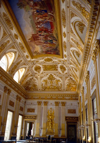 GENOVESE GAETANO
SALON DEL TRONO - FRESCO CON CARLOS DE BORBON PONIENDO LA PRIMERA PIEDRA DEL