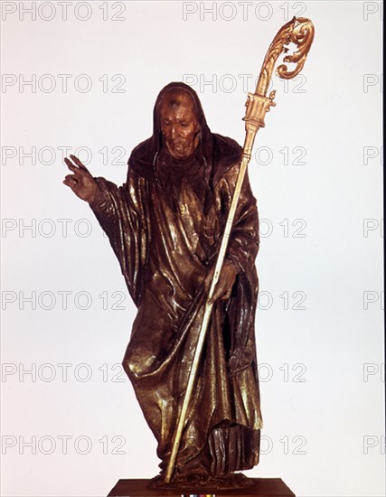 BERRUGUETE ALONSO 1488/1561
SAN BENITO - S XVI - ESCULTURA POLICROMADA - MANIERISMO