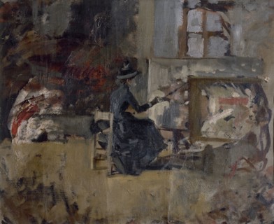 Sorolla, Femme à son chevalet