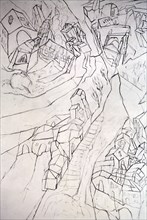 QUINTERO DANIEL 1949/
(PAISAJE RURAL) - 2002 - DIBUJO
MADRID, COLECCION DANIEL
