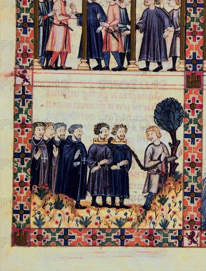 ALFONSO X EL SABIO 1221/84
D-MS.B.R.20-CANTIGA STA MARIA-Nº275-F103V-E-FRAILES HOSPITALARIOS