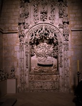 SEPULCRO DEL DOCTOR GRADO SITUADO EN LA CAPILLA DE SAN JUAN EVANGELISTA - S XV - GOTICO