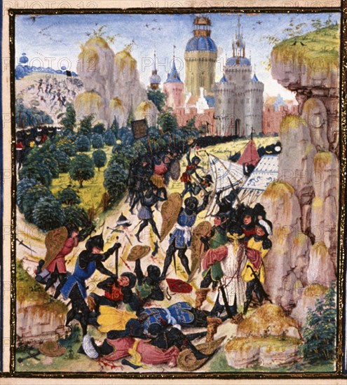 D- LIBRO DE LAS CRUZADAS - BATALLA POR NAZARET - MINIATURA DEL S XV - Conj 77241
VIENA, BIBLIOTECA