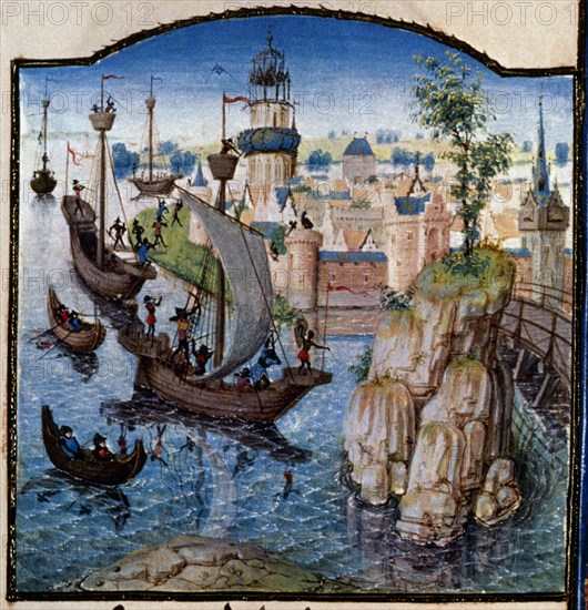 D- LIBRO DE LAS CRUZADAS - ASEDIO A UNA CIUDAD - MANUSCRITO S XV - Conj 77229
VIENA, BIBLIOTECA