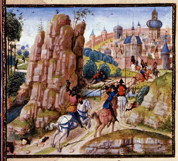 D- LIBRO DE LAS CRUZADAS - ASALTO A UNA CIUDAD - MANUSCRITO S XV - Conj 77238
VIENA, BIBLIOTECA