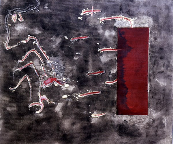 TAPIES ANTONI 1923-
RECTANGLE VERMELL - 2003 - TECNICA MIXTA/MADERA - 200x175
MADRID, GALERIA