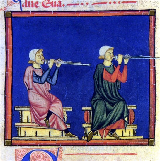 ALFONSO X EL SABIO 1221/84
D-M.B.I.2-CANTIGA DE STA MARIA Nº60-F79V-CODICE DE LOS