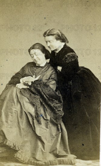 HALLIER E
P- RETRATO DE MADAME LATOUR Y SU HERMANA - FOTOGRAFIA EN BLANCO Y NEGRO - S XIX
MADRID,