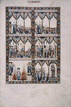 ALFONSO X EL SABIO 1221/84
MTI1-CANTIGA STA MARIA Nº185-F244R-LA VIRGEN SALVA A MUJER CALUMNIADA