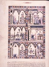 ALFONSO X EL SABIO 1221/84
MTI1-CANTIGA STA MARIA Nº23-F35V-LA VIRGEN ACRECIENTA EL VINO EN EL