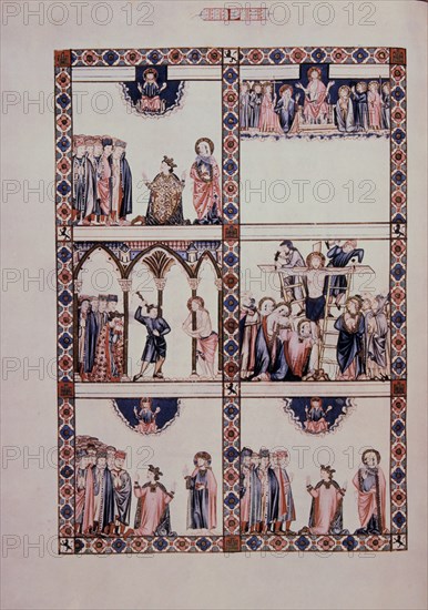 ALFONSO X EL SABIO 1221/84
MTI1-CANTIGA STA MARIA Nº50-F74V-LOOR A LA VIRGEN QUE MUESTRA PORQUE SE
