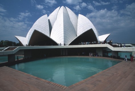 The Baha`i Temple in New Delhi, India