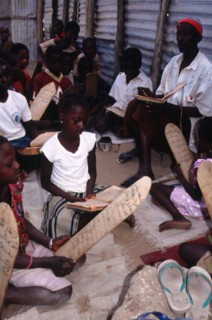 A religious class in Gambia