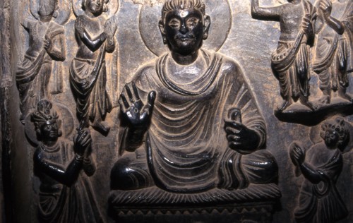 Relief en bronze issu de la civilisation Gandhara, 3e siècle av. J.C.