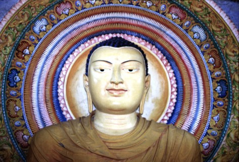 Bouddha au temple de Sri Mandalaramaya, Talalla, Sri Lanka