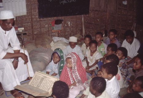Ecole musulmane dans l'archipel des Comores, dans l'océan indien