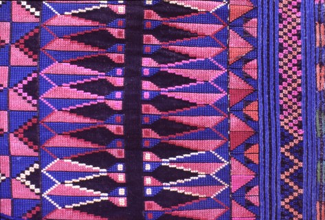 Palestinian costume, Detail of embroidered costume