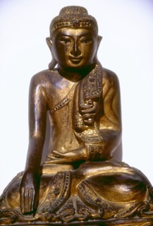 Statue de Bouddha dans un temple de Birmanie