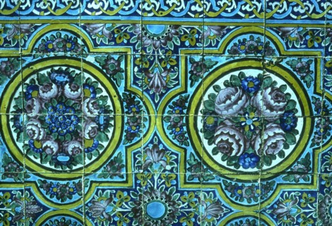 Mosaïque dans la mosquée de Kadhimain, à Bagdad