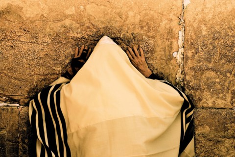 JU1019BM_Jewish_man_Western_Wall_praying