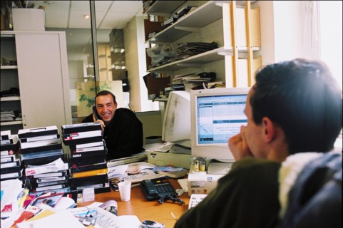 02/25/2004. Jean-Marc Morandini close-up in Paris
