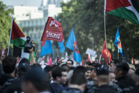 Manifestation pro palestine à Paris