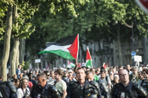 Manifestation pro palestine à Paris