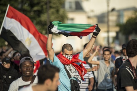 Manifestation pro palestine à Paris