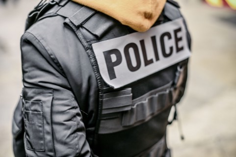 Policier en intervention, décembre 2020