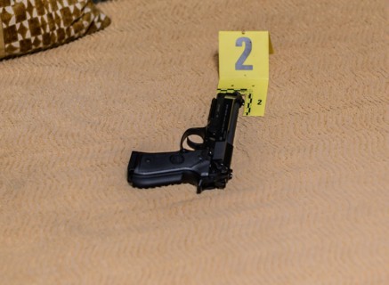 Marquages sur une scène de crime