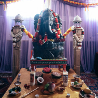 Autel dédié au dieu Ganesh
