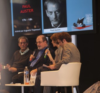 Paul Auster et Salman Rushdie, 2010