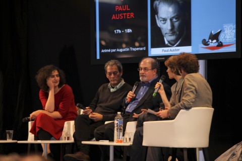 Paul Auster et Salman Rushdie, 2010