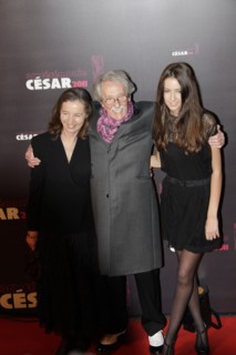 Jean Rochefort avec sa femme with his daughter, 2011