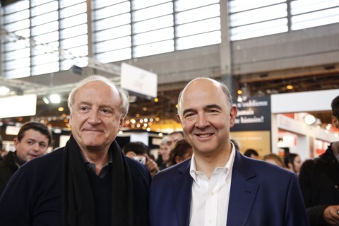 Pierre Moscovici et Hubert Védrine, 2014