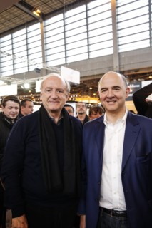 Pierre Moscovici et Hubert Védrine, 2014