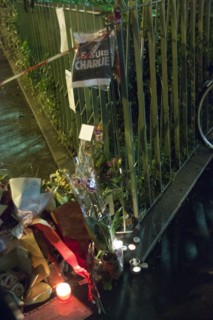 Hommage au lendemain de l'attentat de Charlie Hebdo, 2015