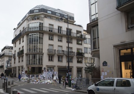 Hommage au lendemain de l'attentat de Charlie Hebdo, 2015