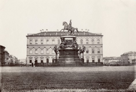 Russia, statue of Nicolas Ist in St. Petersburg