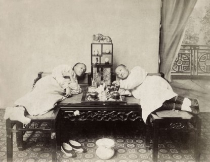 Chine, fumeurs d'opium