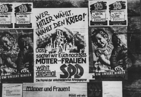 German election poster in the French occupation zone (1946)