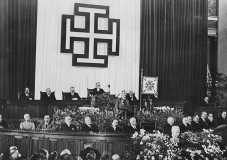 Discours du Chancelier Schuschnigg lors d'un rassemblement du parti nazi (1938)