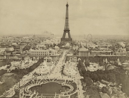Paris. Exposition Universelle de 1900. Perspective de Champ de Mars vu du Trocadéro.