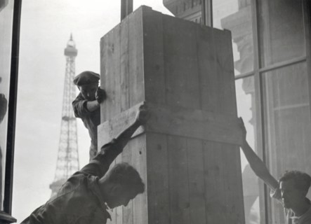 Travaux de démolition du Trocadéro, 1935