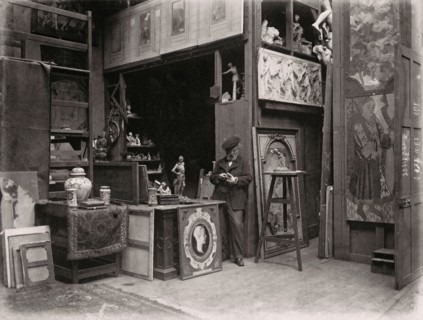 Pierre-Victor Galland in his studio