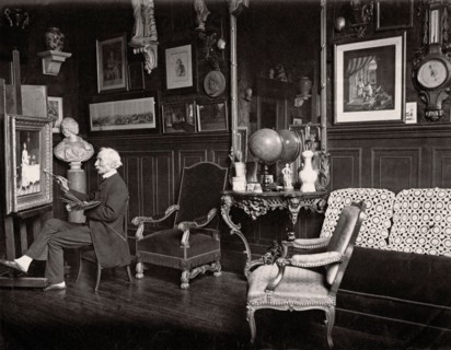 French painter Garraud studio