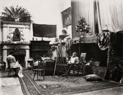 Jules-Arsène Garnier in his studio