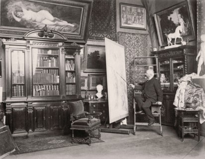 Louis Jacquesson de la Chevreuse dans son atelier