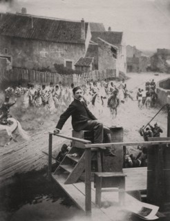 Edouard Detaille in his studio